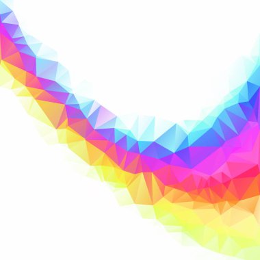 Renkli poligonal mozaik arka plan yaratıcı tasarım şablonları