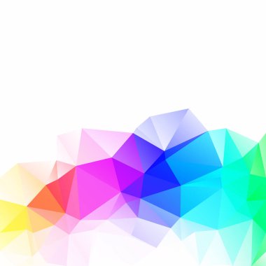 Renkli poligonal mozaik arka plan yaratıcı tasarım şablonları