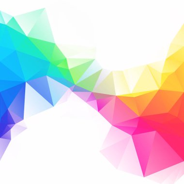 Renkli poligonal mozaik arka plan yaratıcı tasarım şablonları