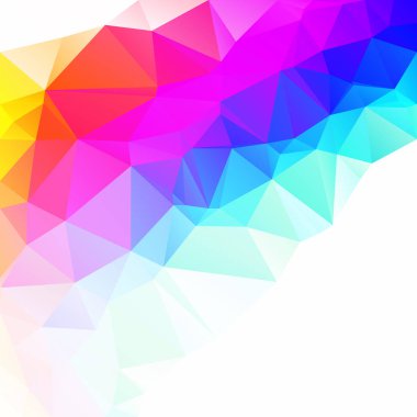 Renkli poligonal mozaik arka plan yaratıcı tasarım şablonları