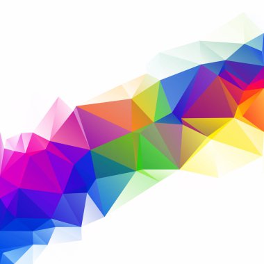Renkli poligonal mozaik arka plan yaratıcı tasarım şablonları