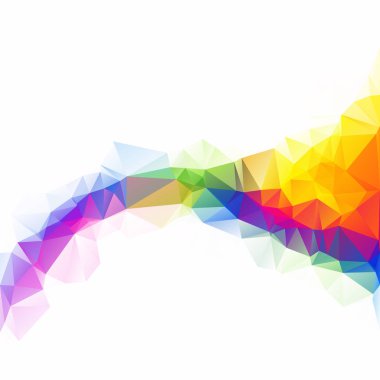 Renkli poligonal mozaik arka plan yaratıcı tasarım şablonları