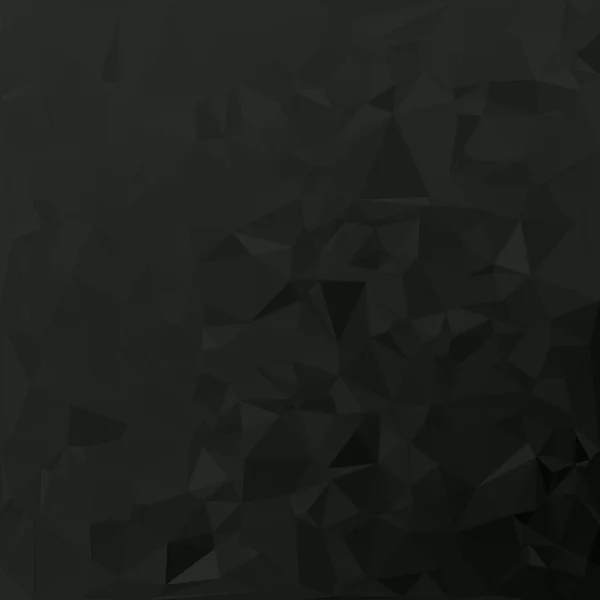 多角形モザイク黒地 創造的なデザイン テンプレート — ストックベクタ