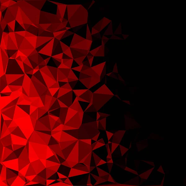 Red Sfondo Mosaico Poligonale Modelli Design Creativo — Vettoriale Stock