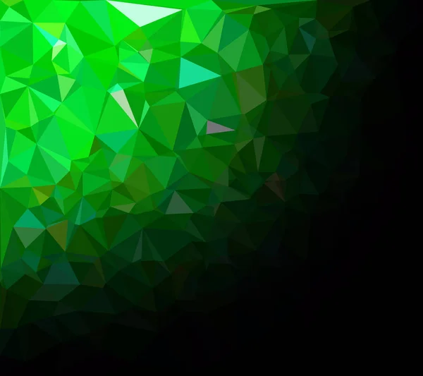 Fondo Mosaico Poligonal Verde Plantillas Diseño Creativo — Vector de stock