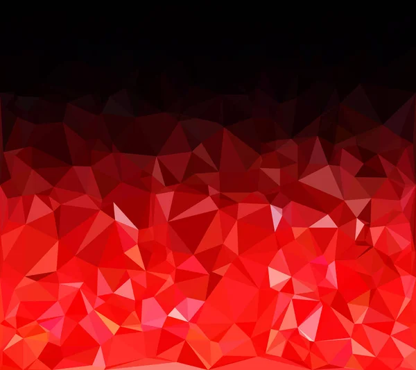 Red Sfondo Mosaico Poligonale Modelli Design Creativo — Vettoriale Stock