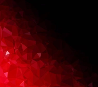 Kırmızı Çokgen Mozaik Arkaplan, Yaratıcı Tasarım Şablonları
