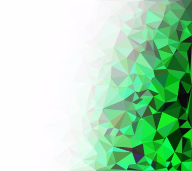 Yeşil Çokgen Mozaik Arkaplan, Yaratıcı Tasarım Şablonları