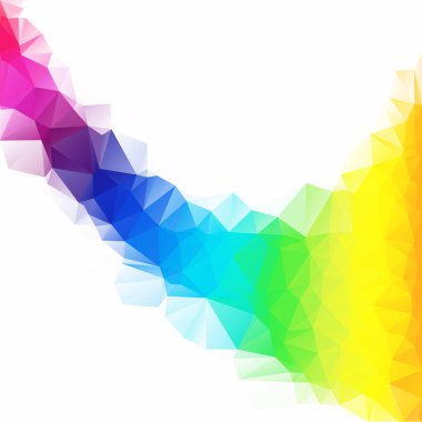 Renkli poligonal mozaik arka plan yaratıcı tasarım şablonları
