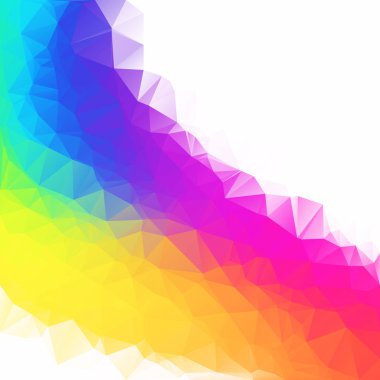 Renkli poligonal mozaik arka plan yaratıcı tasarım şablonları