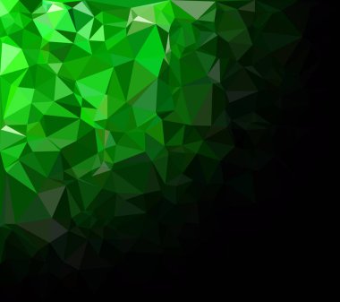 Yeşil Çokgen Mozaik Arkaplan, Yaratıcı Tasarım Şablonları