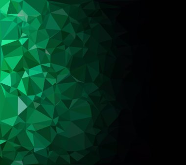 Yeşil Çokgen Mozaik Arkaplan, Yaratıcı Tasarım Şablonları