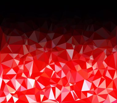 Kırmızı Çokgen Mozaik Arkaplan, Yaratıcı Tasarım Şablonları