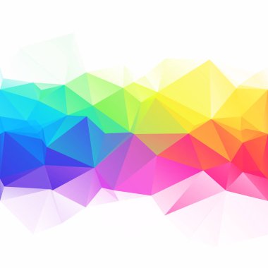 Renkli poligonal mozaik arka plan yaratıcı tasarım şablonları