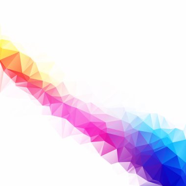 Renkli poligonal mozaik arka plan yaratıcı tasarım şablonları
