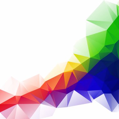 Renkli poligonal mozaik arka plan yaratıcı tasarım şablonları