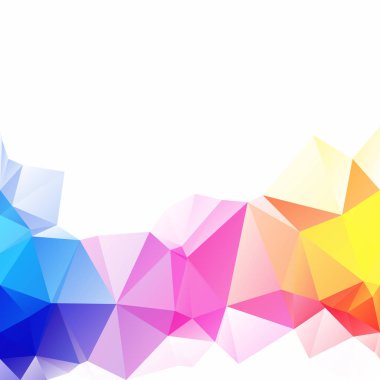 Renkli poligonal mozaik arka plan yaratıcı tasarım şablonları