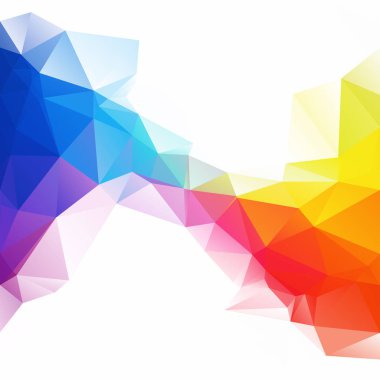 Renkli poligonal mozaik arka plan yaratıcı tasarım şablonları