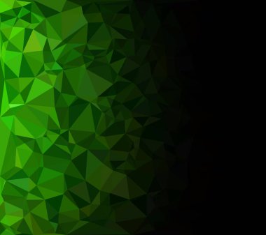 Yeşil Çokgen Mozaik Arkaplan, Yaratıcı Tasarım Şablonları