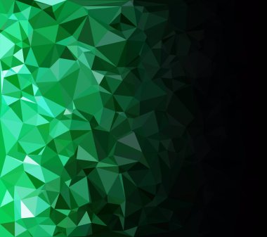 Yeşil Çokgen Mozaik Arkaplan, Yaratıcı Tasarım Şablonları