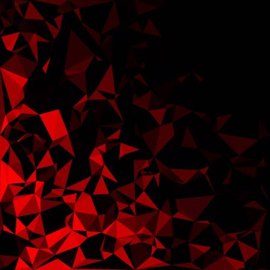 Kırmızı Çokgen Mozaik Arkaplan, Yaratıcı Tasarım Şablonları