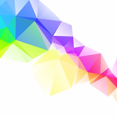 Renkli poligonal mozaik arka plan yaratıcı tasarım şablonları