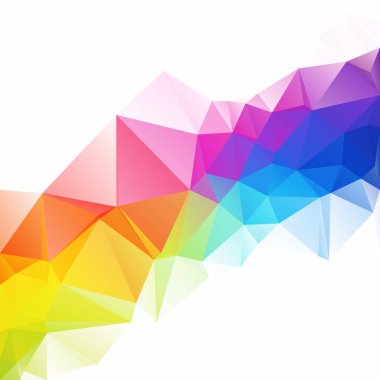 Renkli poligonal mozaik arka plan yaratıcı tasarım şablonları