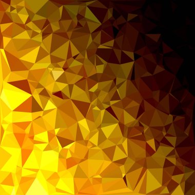 Sarı Çokgen Mozaik Arkaplan, Yaratıcı Tasarım Şablonları