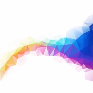 Renkli poligonal mozaik arka plan yaratıcı tasarım şablonları