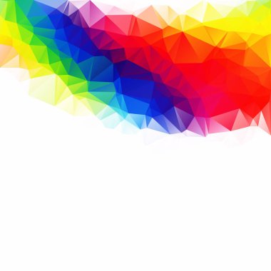 Renkli poligonal mozaik arka plan yaratıcı tasarım şablonları