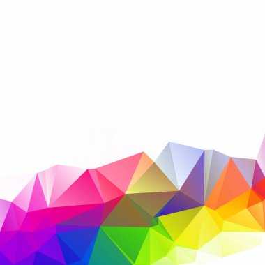 Renkli poligonal mozaik arka plan yaratıcı tasarım şablonları
