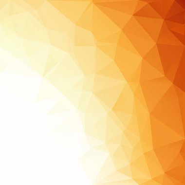 Turuncu poligonal mozaik arka plan yaratıcı tasarım şablonları