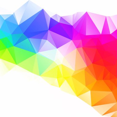 Renkli poligonal mozaik arka plan yaratıcı tasarım şablonları
