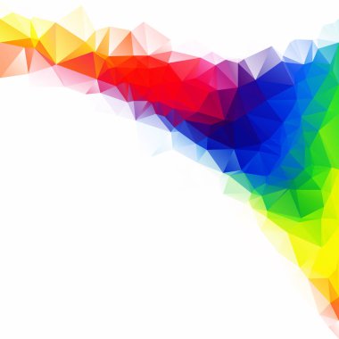 Renkli poligonal mozaik arka plan yaratıcı tasarım şablonları