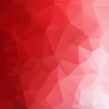 Kırmızı Çokgen Mozaik Arkaplan, Yaratıcı Tasarım Şablonları