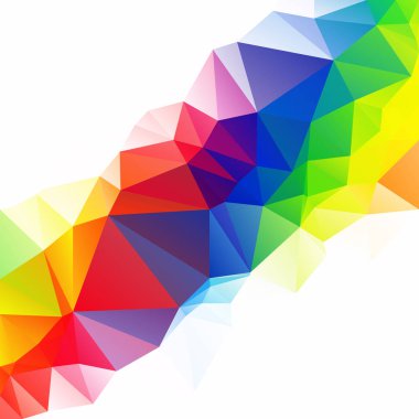 Renkli poligonal mozaik arka plan yaratıcı tasarım şablonları