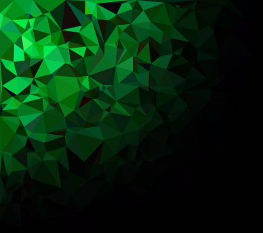 Yeşil Çokgen Mozaik Arkaplan, Yaratıcı Tasarım Şablonları