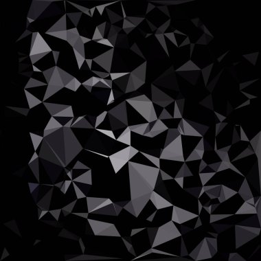 Siyah poligonal mozaik arka plan, yaratıcı tasarım şablonları