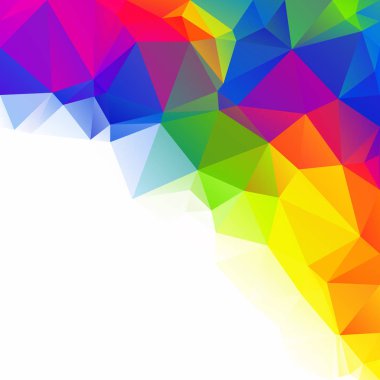 Renkli poligonal mozaik arka plan yaratıcı tasarım şablonları