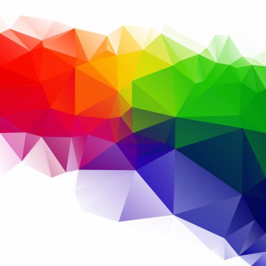 Renkli poligonal mozaik arka plan yaratıcı tasarım şablonları