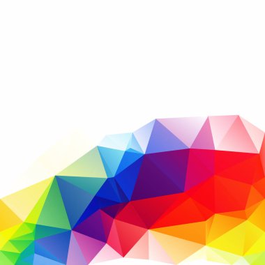 Renkli poligonal mozaik arka plan yaratıcı tasarım şablonları