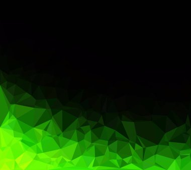 Yeşil Çokgen Mozaik Arkaplan, Yaratıcı Tasarım Şablonları