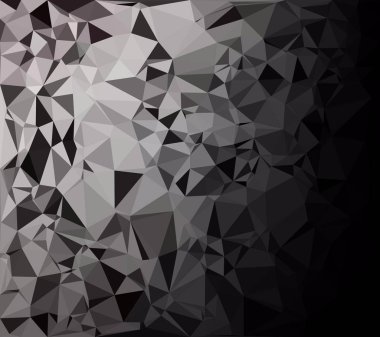 Siyah poligonal mozaik arka plan, yaratıcı tasarım şablonları