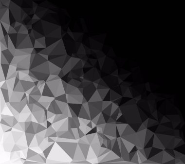 Siyah poligonal mozaik arka plan, yaratıcı tasarım şablonları