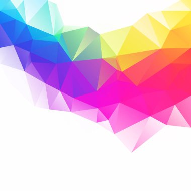 Renkli poligonal mozaik arka plan yaratıcı tasarım şablonları