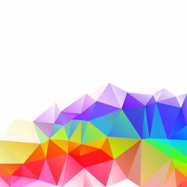 Renkli poligonal mozaik arka plan yaratıcı tasarım şablonları