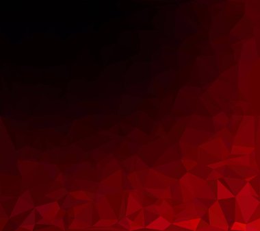 Kırmızı Çokgen Mozaik Arkaplan, Yaratıcı Tasarım Şablonları