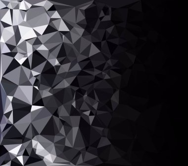 Siyah poligonal mozaik arka plan, yaratıcı tasarım şablonları