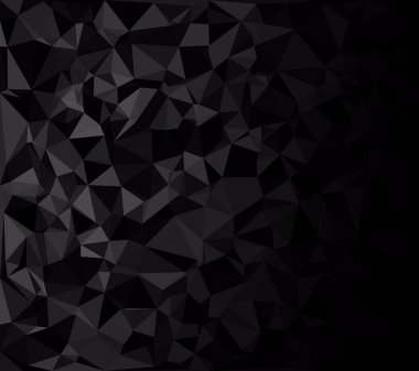 Siyah poligonal mozaik arka plan, yaratıcı tasarım şablonları