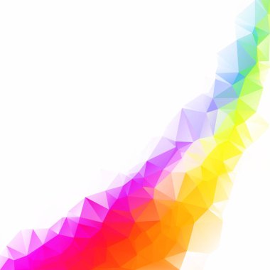 Renkli poligonal mozaik arka plan yaratıcı tasarım şablonları